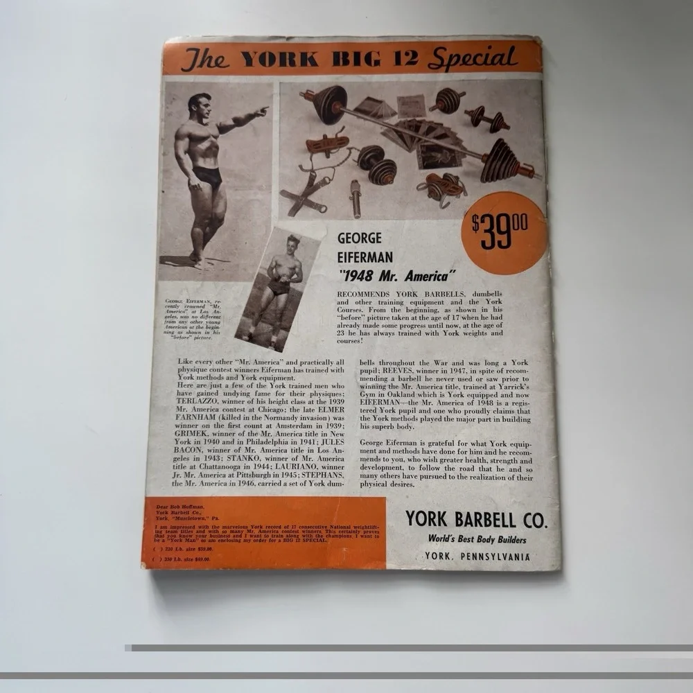 Strength And Health Magazine June & July 1948